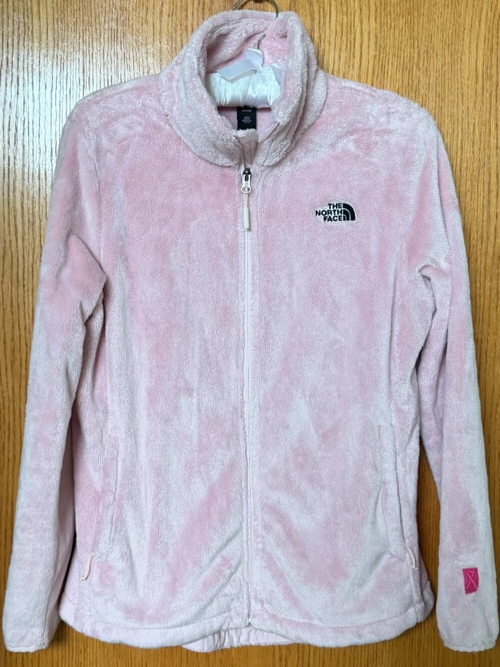 The North Face Women’s Pink Fuzzy Full Zip Jacket Large